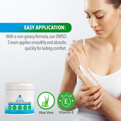 Dr. Robaina DMSO Cream ingredients list on packaging.