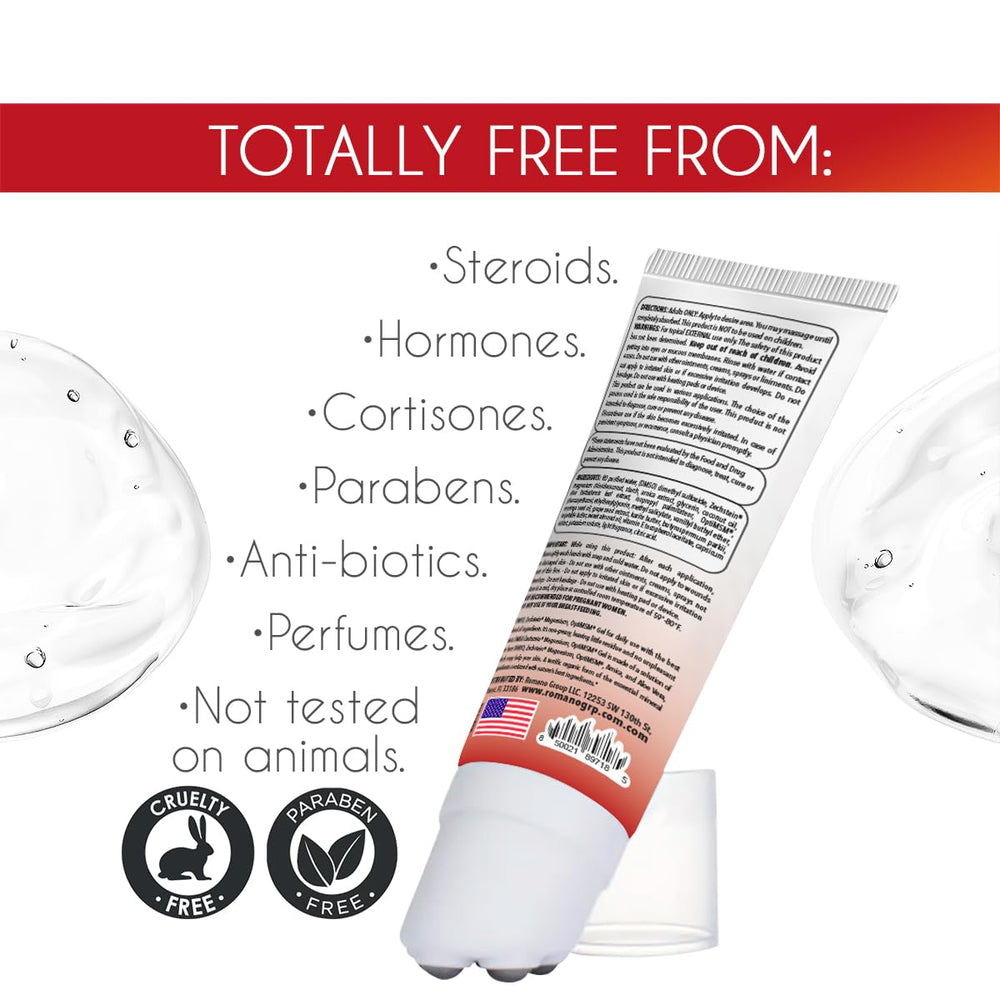 Arnica extract detail in Dr. Robaina DMSO Hot Roll-On packaging.