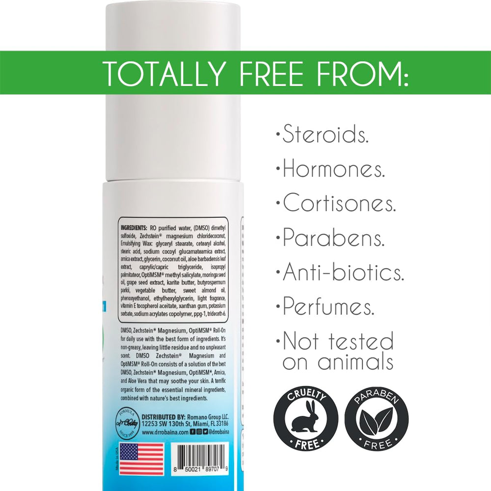 Dr. Robaina DMSO Roll-On used after work on active areas for soothing ease.