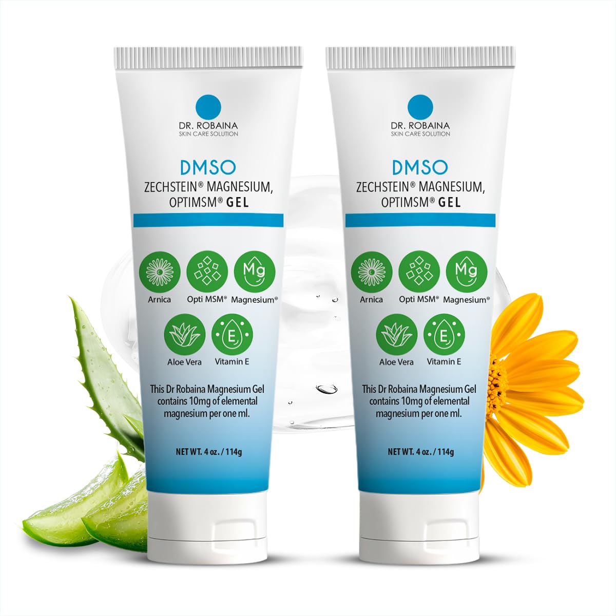 Dr. Robaina DMSO Gel bottle and packaging for premium topical care.