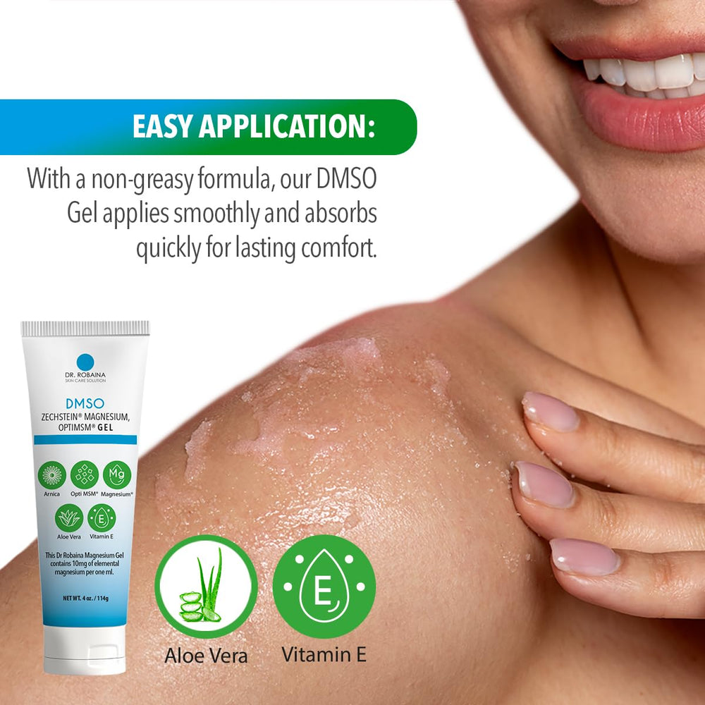 Dr. Robaina DMSO Gel with Zechstein magnesium for balanced skin.
