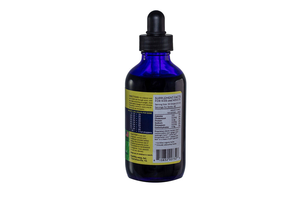 Dr. Rydland's Herbal Sinus Relief on a desk with tissues, suggesting allergy support routine.