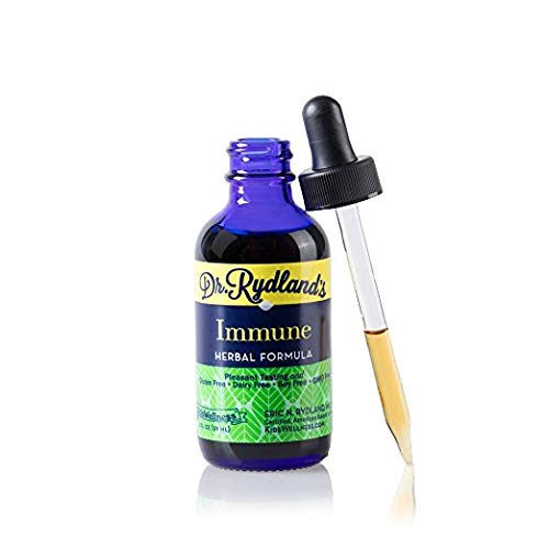 Dr. Rydland's Herbal Supplement label closeup emphasizes organic ingredients