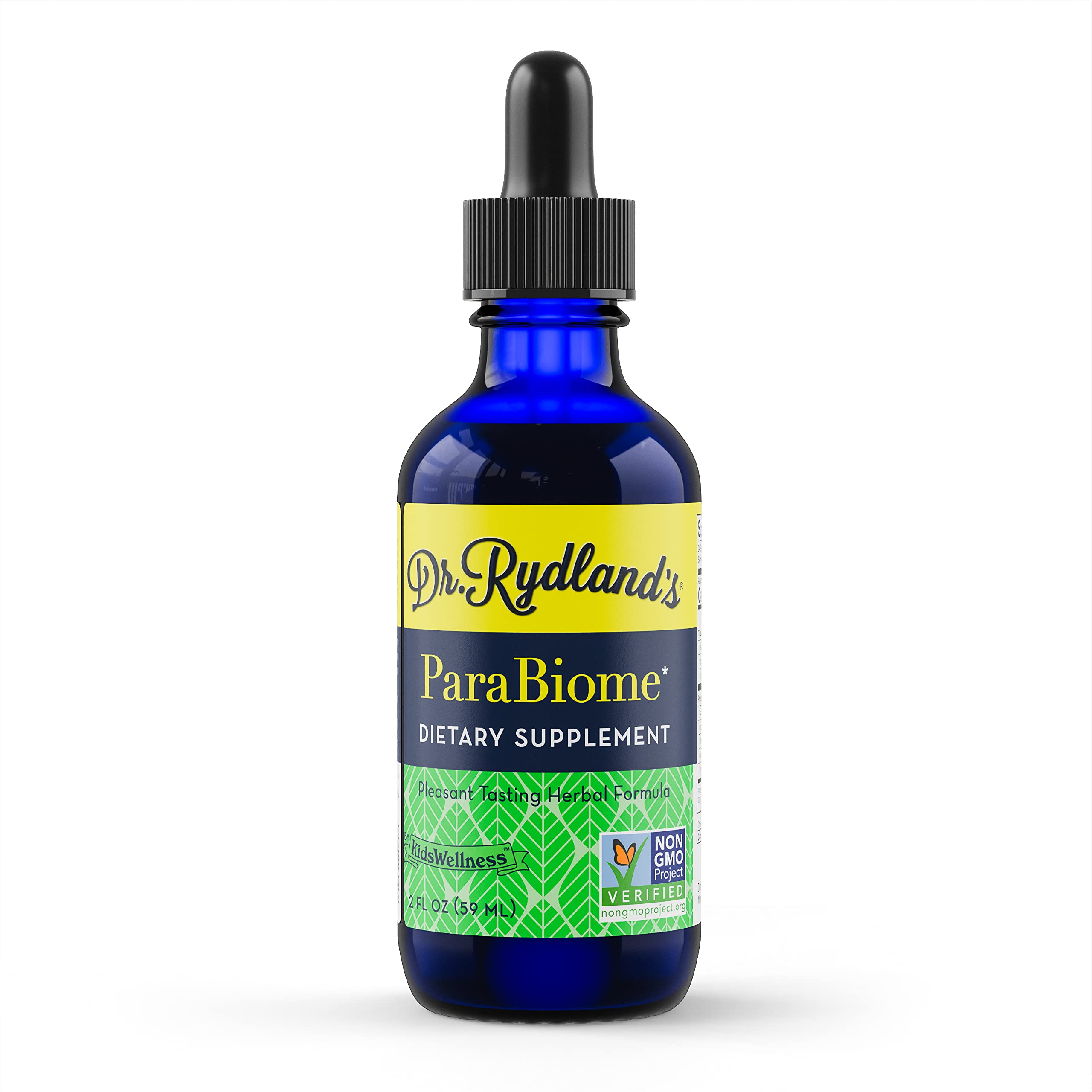 Dr. Rydland's Parabiome advanced cleanse bottle supports digestive comfort.