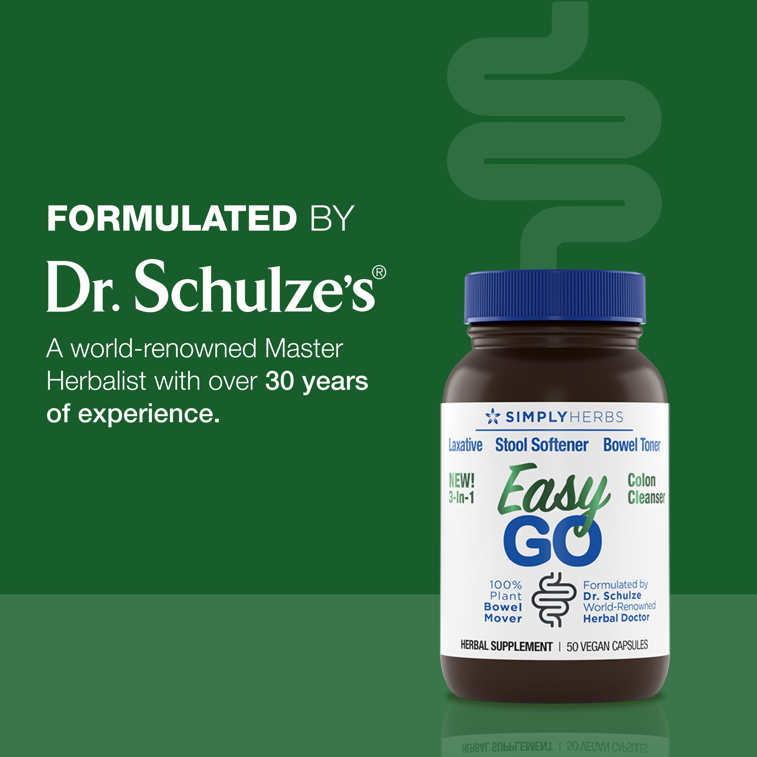 Product on a shelf conveying trusted, plant-based digestive support.