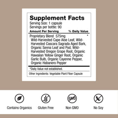 Close up of Intestinal Formula 1 capsules offering gentle bowel movement support