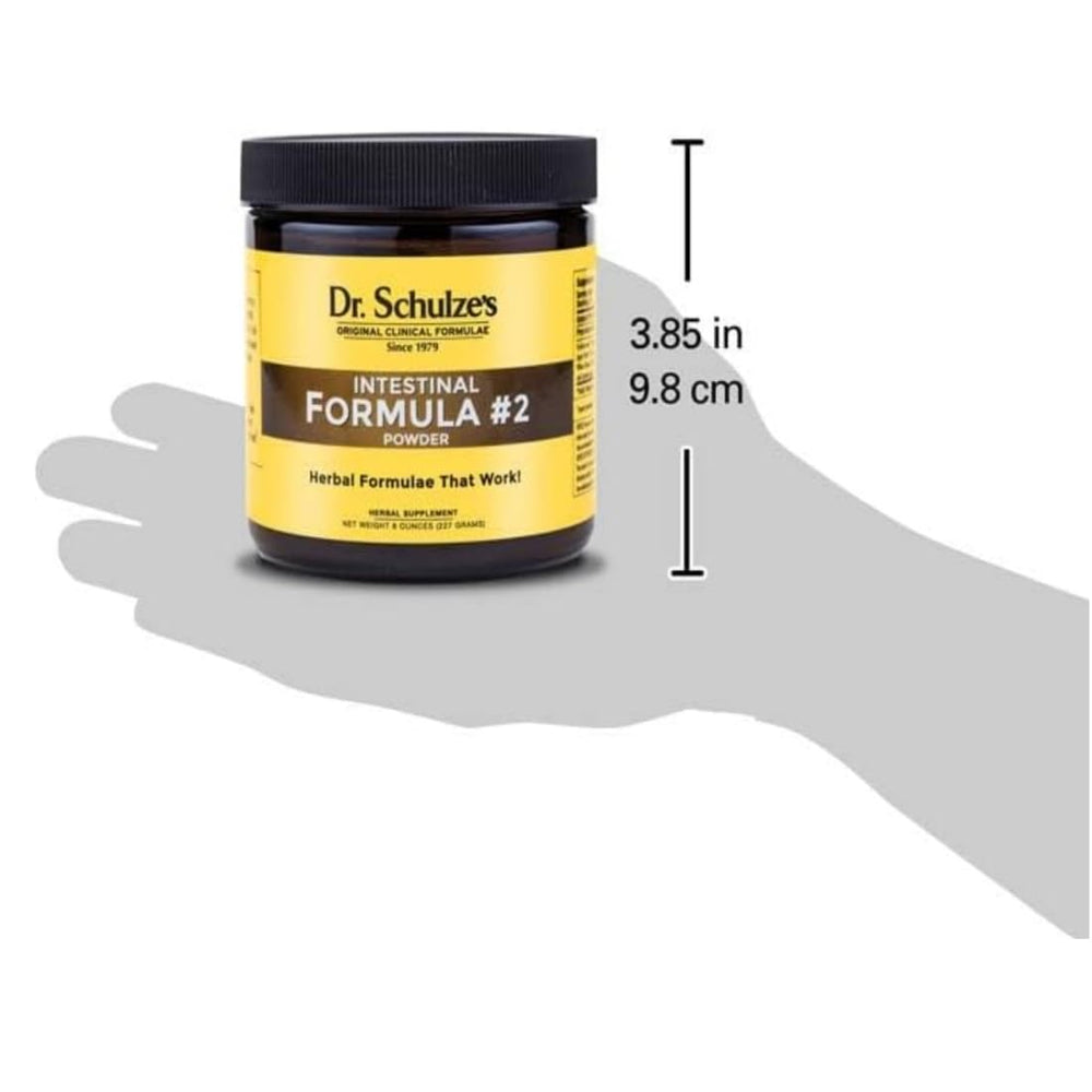 Dr. Schulze's Intestinal Formula #1 capsules in daily dinner routine context.