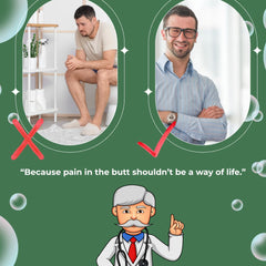 Dr. Seymour Butts Hemorrhoid Wipes with aloe calendula chamomile for gentle cleansing