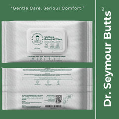 Dr. Seymour Butts Hemorrhoid Wipes resealable lid maintains moisture for freshness