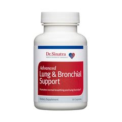 Dr. Sinatra AlvioLife bottle pour demonstrates convenient dosing for daily lung support.
