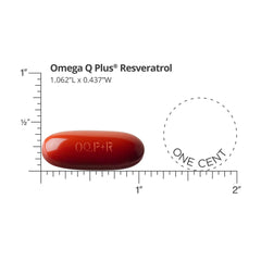 Close-up of smooth, odorless softgels from Dr. Sinatra Omega Q Plus Resveratrol.