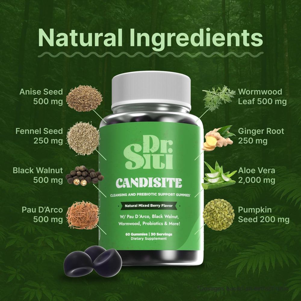 Dr. Siti Candisite ginger and reishi close-up signals immune-friendly balance.