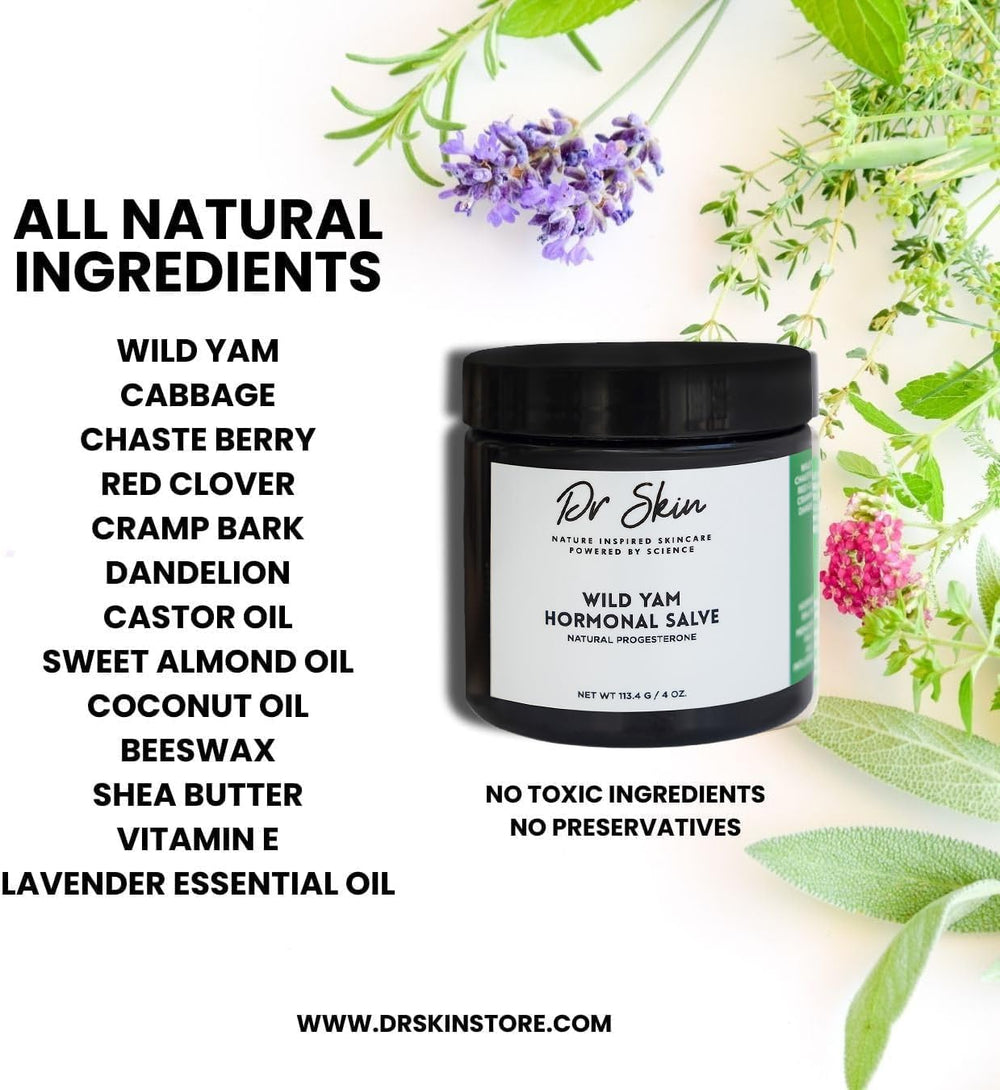 Dr Skin Organic Wild Yam Cream with lavender fragrance for relaxation.