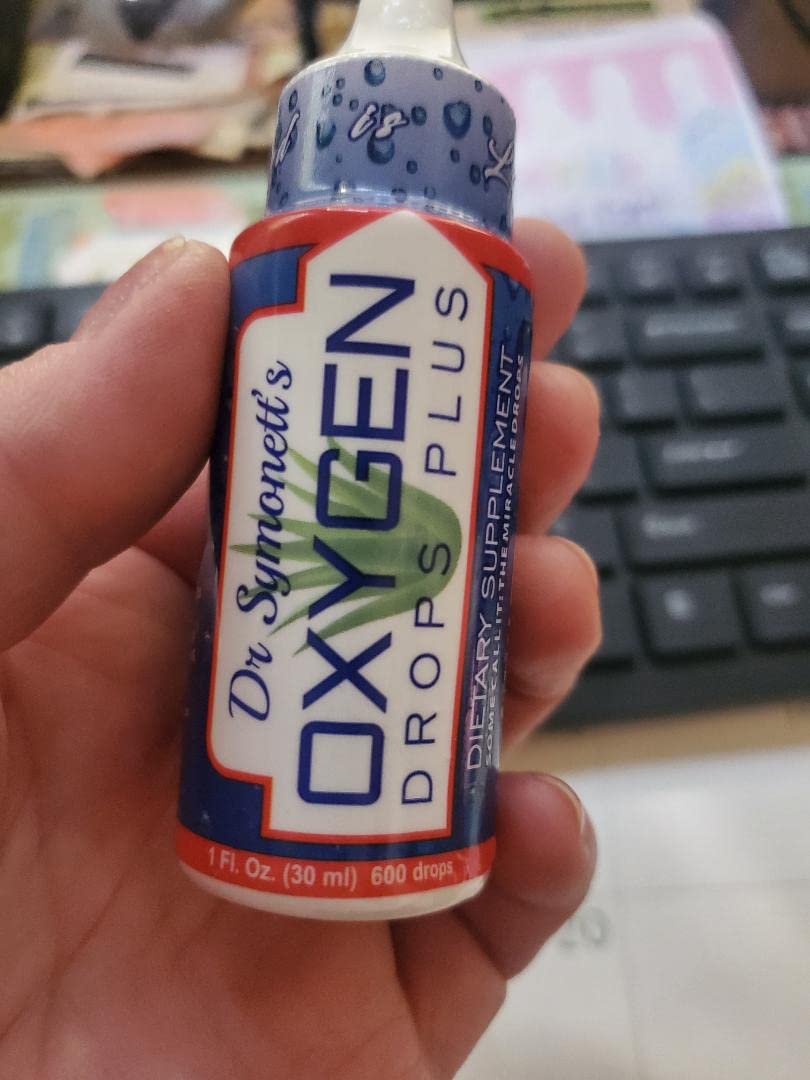 Lifestyle scene featuring Dr. Symonett's Oxygen Drops Plus in daily routine