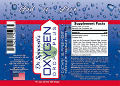 Packaging box view of Dr. Symonett's Oxygen Drops Plus premium supplement