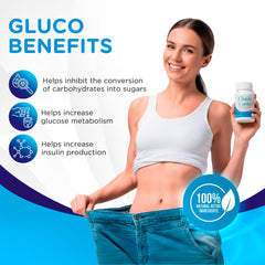 Dr. T Gluco Control tablet close-up for easy daily use.