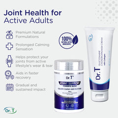 Dr. T Joint Support supplement bottle for ongoing joint balance.