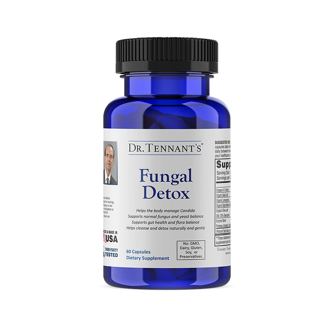 Dr Tennant's Fungal Detox bottle front for daily cleansing routine