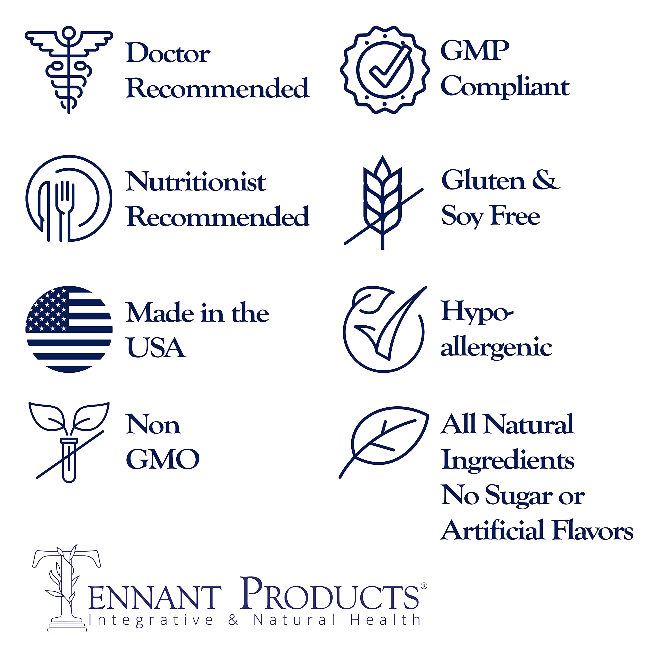Dr. Tennant's Stress & Adrenal bottle with hands showing routine use for stress management.