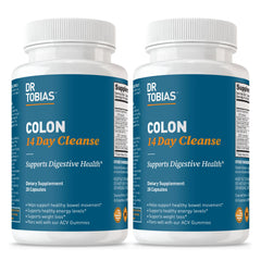 Dr. Tobias Colon Cleanse bottle with 56 capsules overview for gentle digestive support