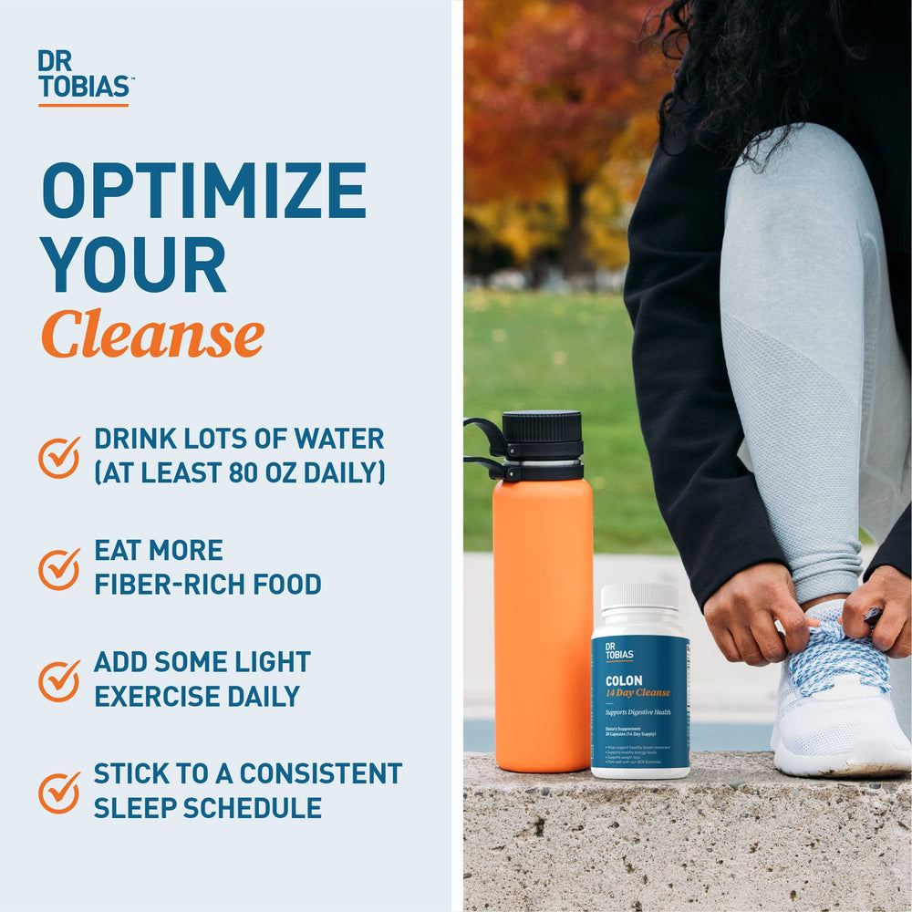 Dr. Tobias Colon Cleanse ingredients list featuring cascara and psyllium.