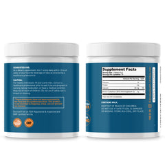 Dr. Tobias Colostrum powder label close-up; shows 30% IgG and labeling details