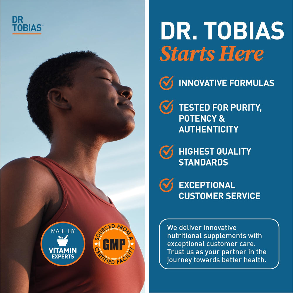 Dr. Tobias Colostrum powder blended into smoothie; convenient for recovery routines