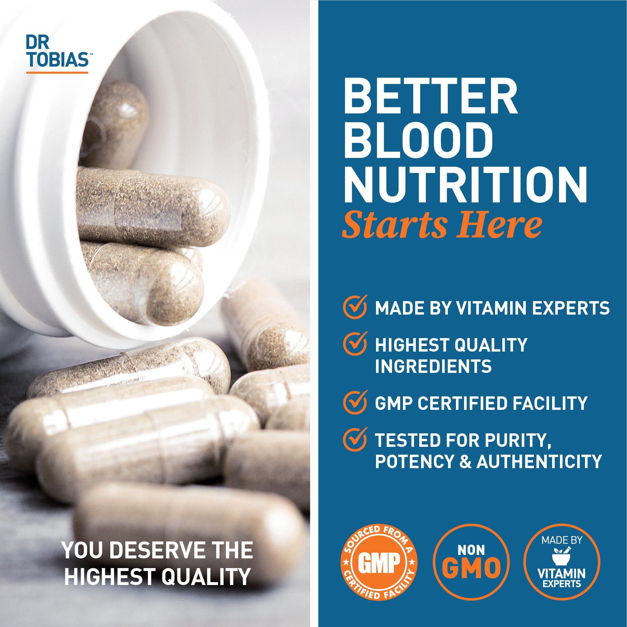 GMP-certified manufacturing label emphasizes quality and safety