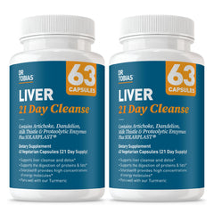 Dr. Tobias Liver 21 Day Cleanse bottle with capsules for daily detox support