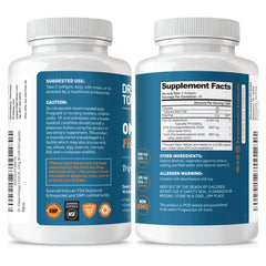 Dr. Tobias Omega-3 NSF certified label on packaging for quality assurance