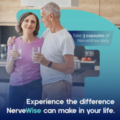 Pouring capsules from the bottle to emphasize a three-capsule daily dose.