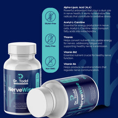 Dr. Todd NerveWise packaging on a store shelf.