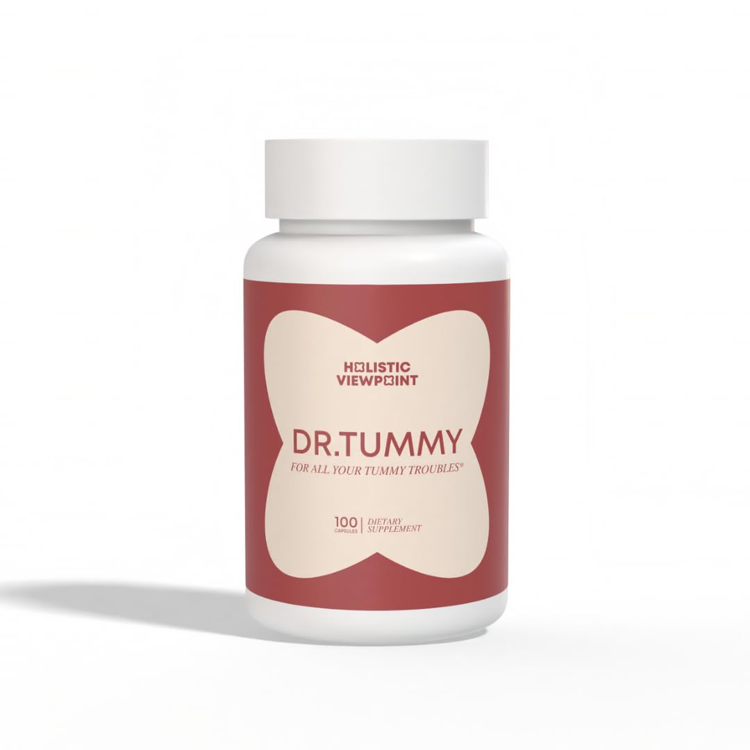 Dr. Tummy bottle being poured for easy daily use.