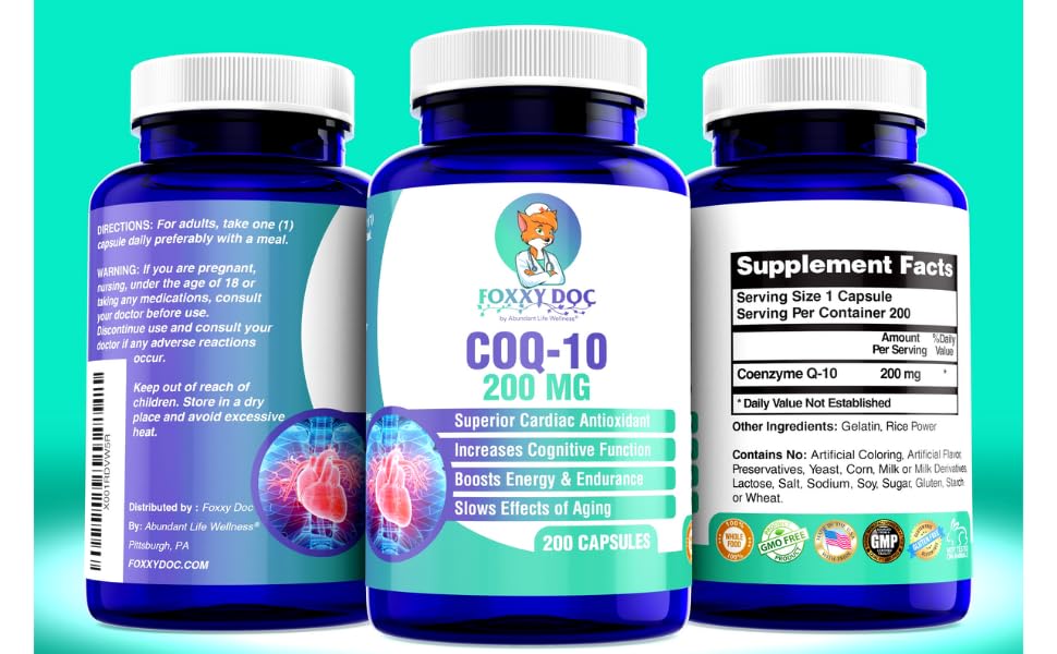 Dr Valerie Nelson CoQ10 capsules closeup highlighting strong absorption