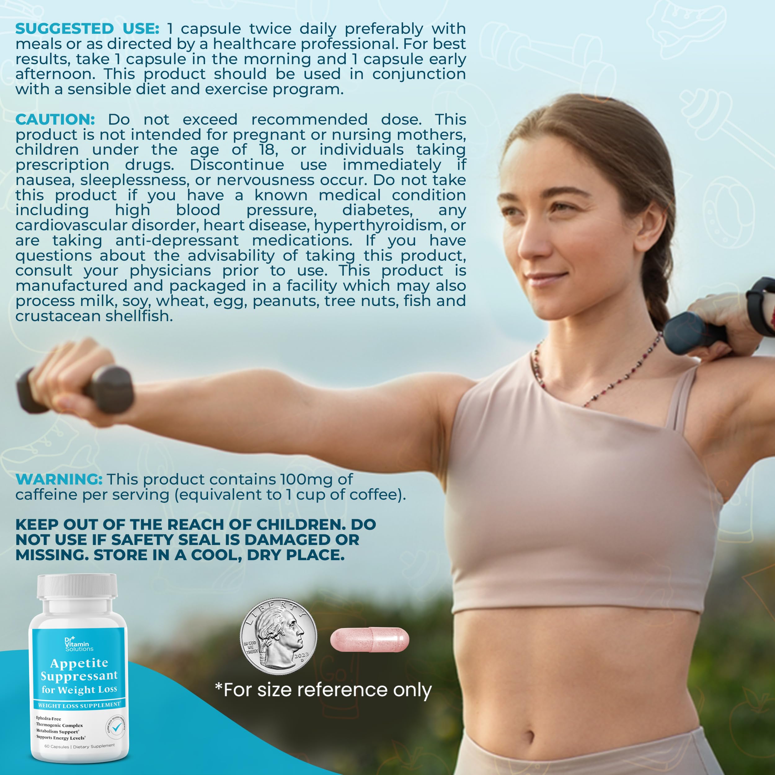 DR VITAMIN SOLUTIONS ephedra-free label conveys safe thermogenic option