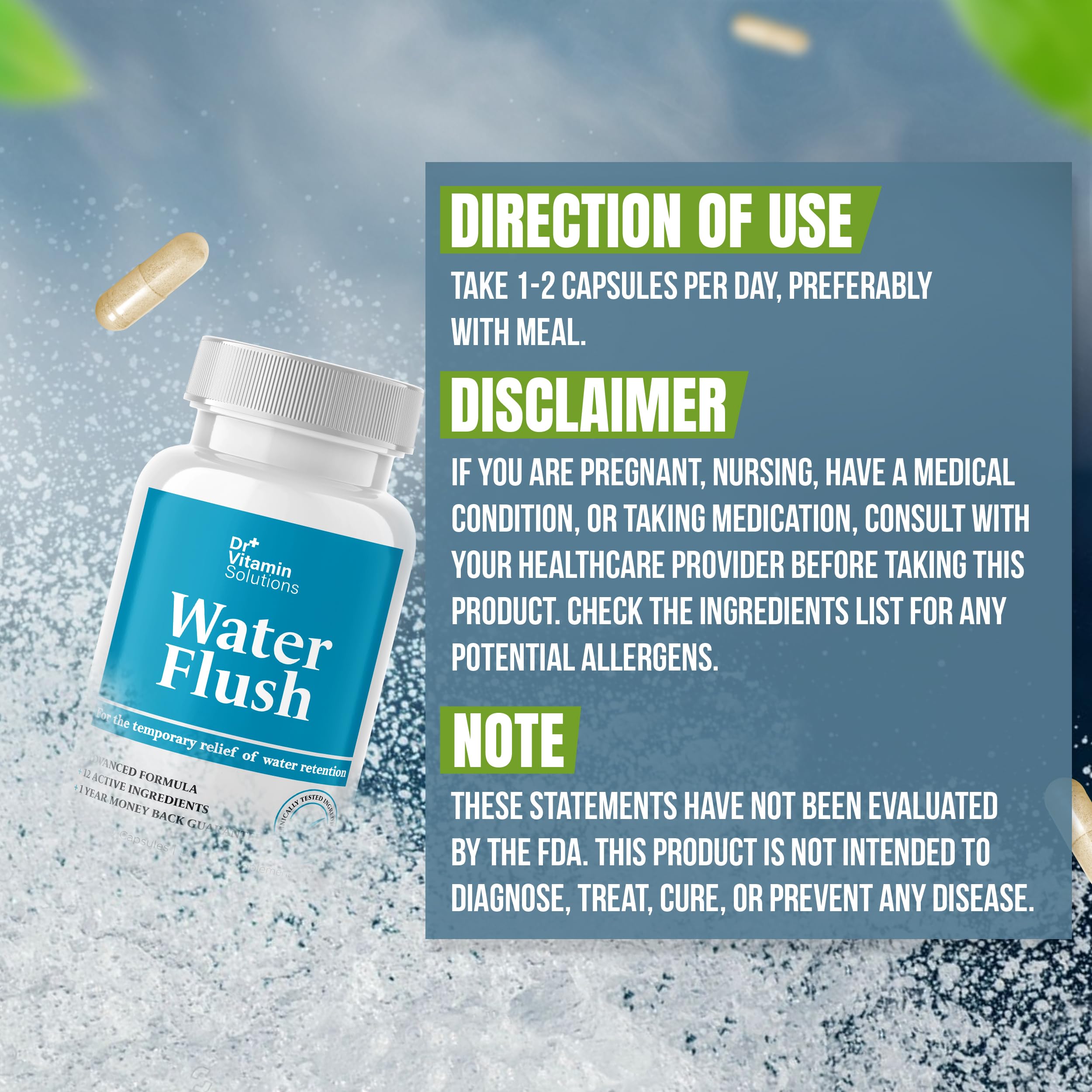 DR VITAMIN SOLUTIONS label details emphasize non-GMO and doctor-formulated quality.