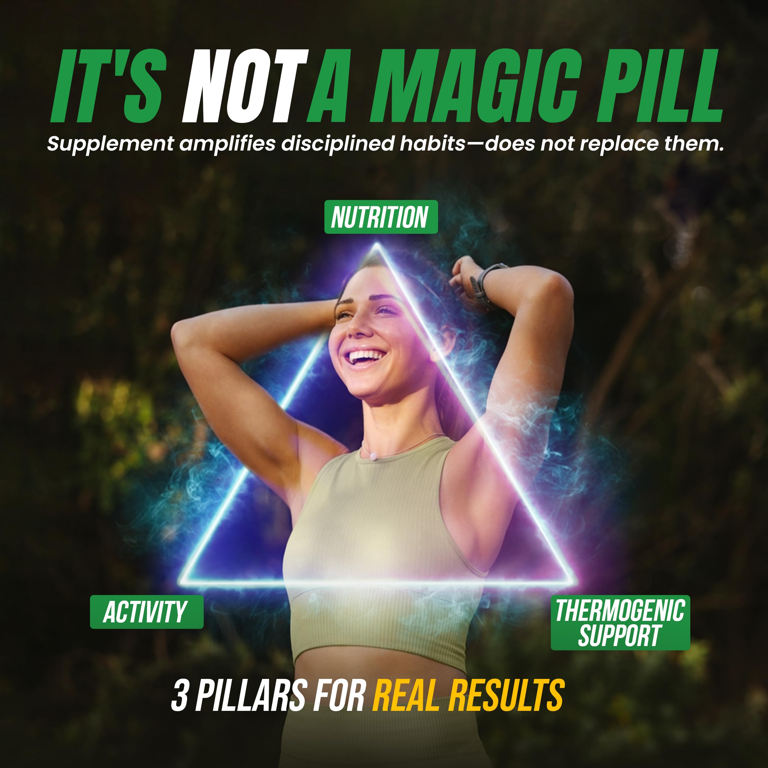 DR VITAMIN SOLUTIONS Nighttime Fat Burner bottle with label details showing non-GMO and allergen-free