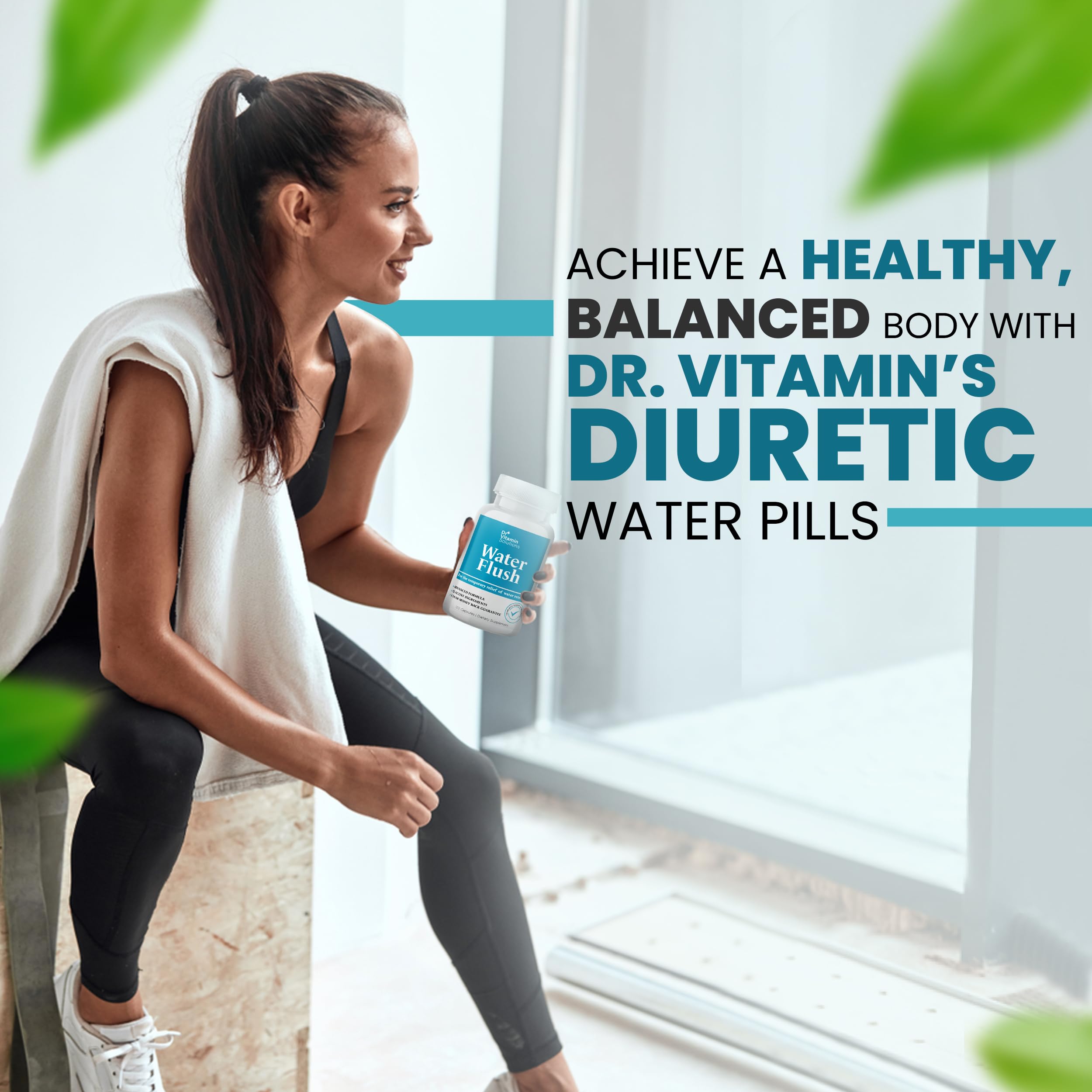 DR VITAMIN SOLUTIONS pour bottle scene demonstrates easy daily use.