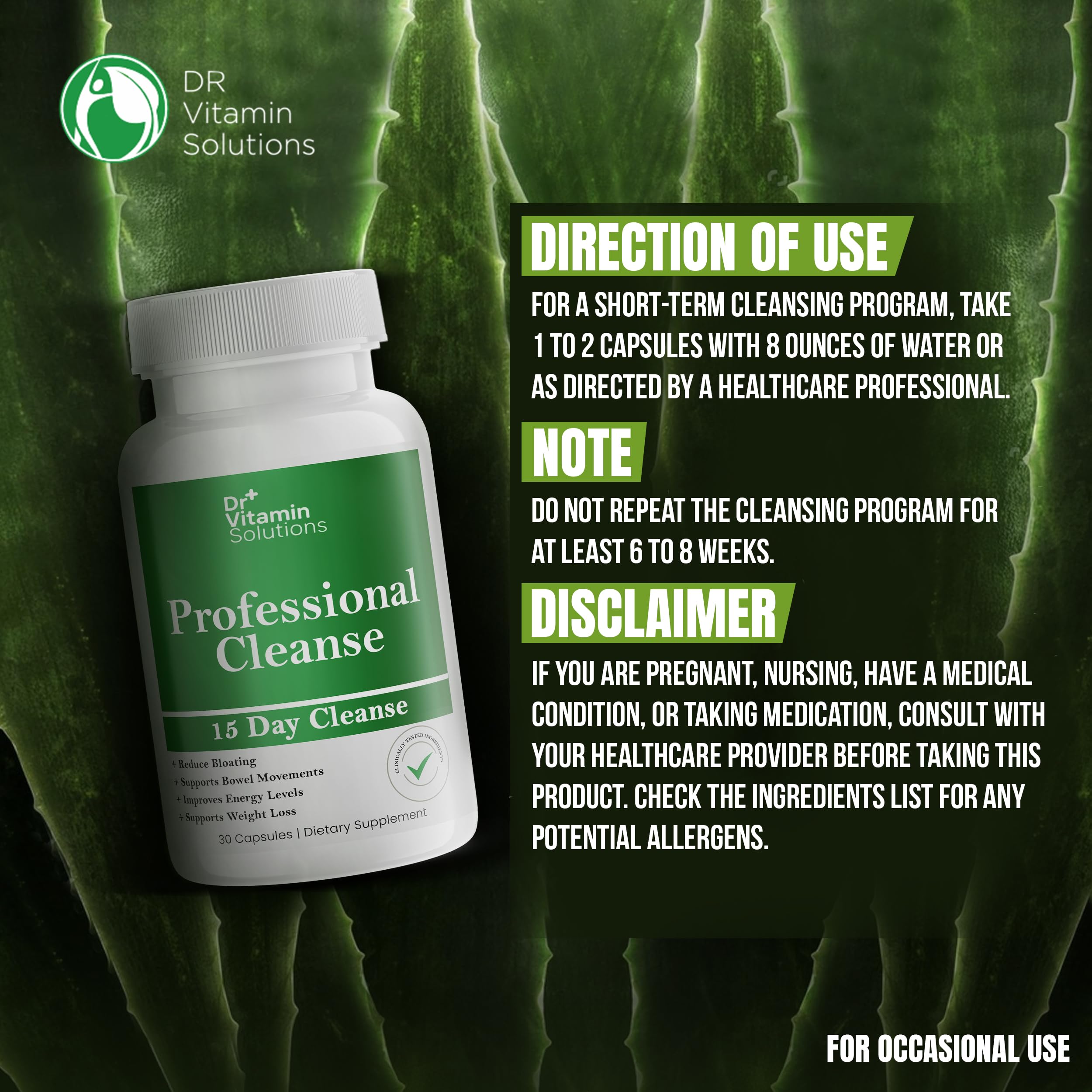 DR VITAMIN SOLUTIONS weight-management ideas with a 15-day cleanse.
