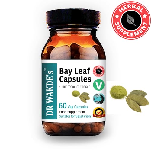 DR WAKDE'S Bay Leaf Capsules packaging highlights plant-based, all-natural qualities.
