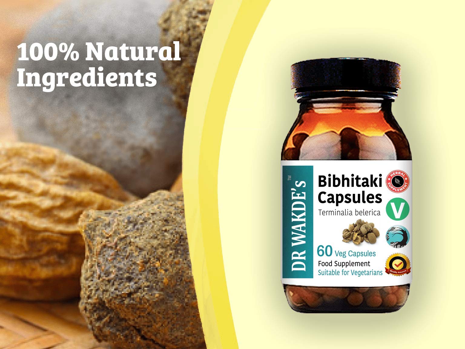 DR WAKDE'S Bibhitaki capsules daily-use convenience supports a simple wellness ritual.