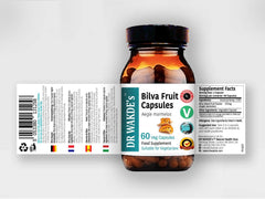 60-capsule bottle of DR WAKDE'S Bilva Fruit Capsules