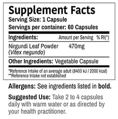 DR WAKDE'S Nirgundi capsules closeup with vegan shells.