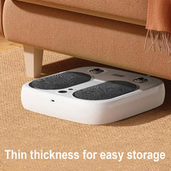 DR. WELL toe-touch control enables hands-free power and setting changes.