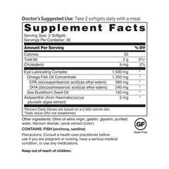 Eyedrate softgels close-up showing the omega-3 and omega-7 blend for eye comfort.