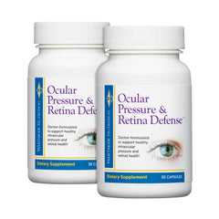 Dr. Whitaker ocular pressure supplement bottle front promoting eye health