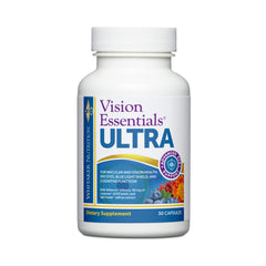 DR.WHITAKER Vision Essentials Ultra bottle promotes daily eye comfort and routine support.