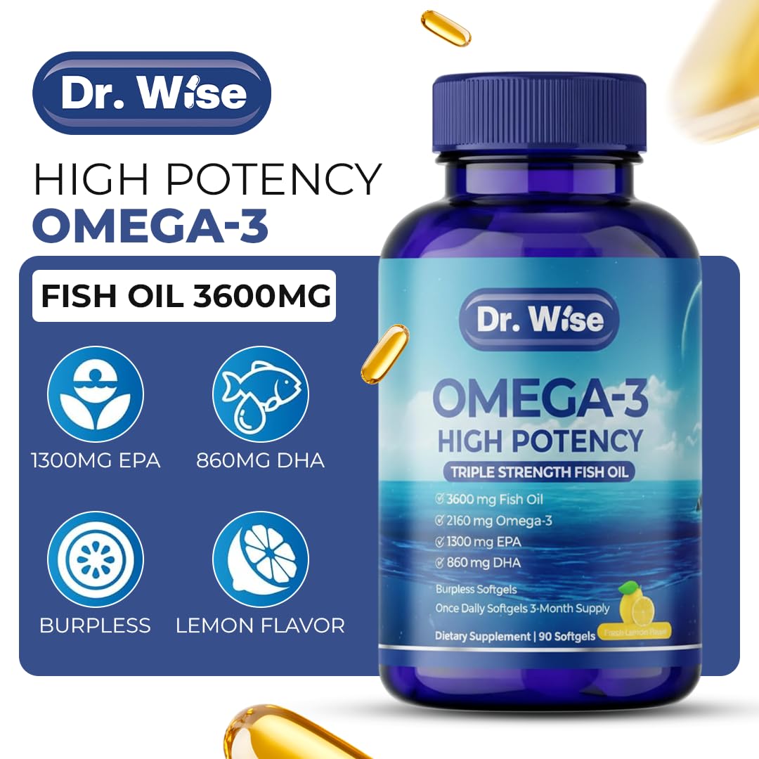 Dr. Wise heart-health graphic indicating triglyceride support and circulation.