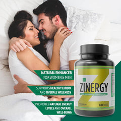 Dr. Zisman ZinERGY ingredients visual highlights natural blend for focus and stamina