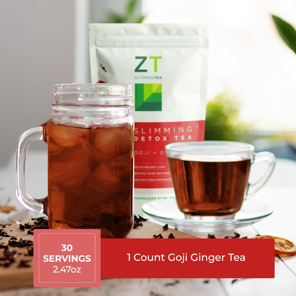 Steeping Dr. Zisman ZT Slimming Tea in a mug